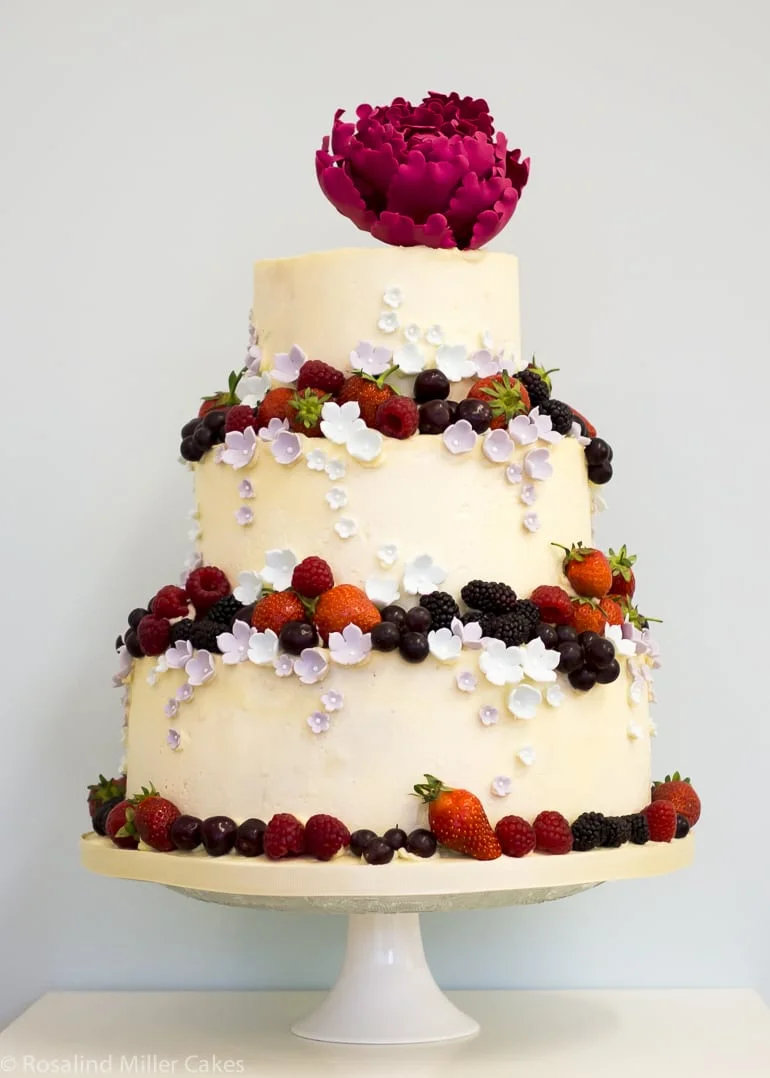 Summerfruits Buttercream Wedding Cake