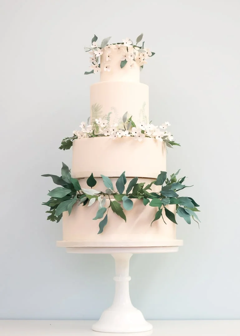 Emerald Forest Wedding Cake