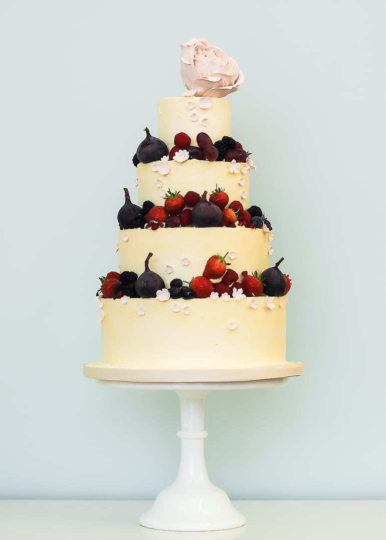Buttercream Summerfruits and Fig wedding cake