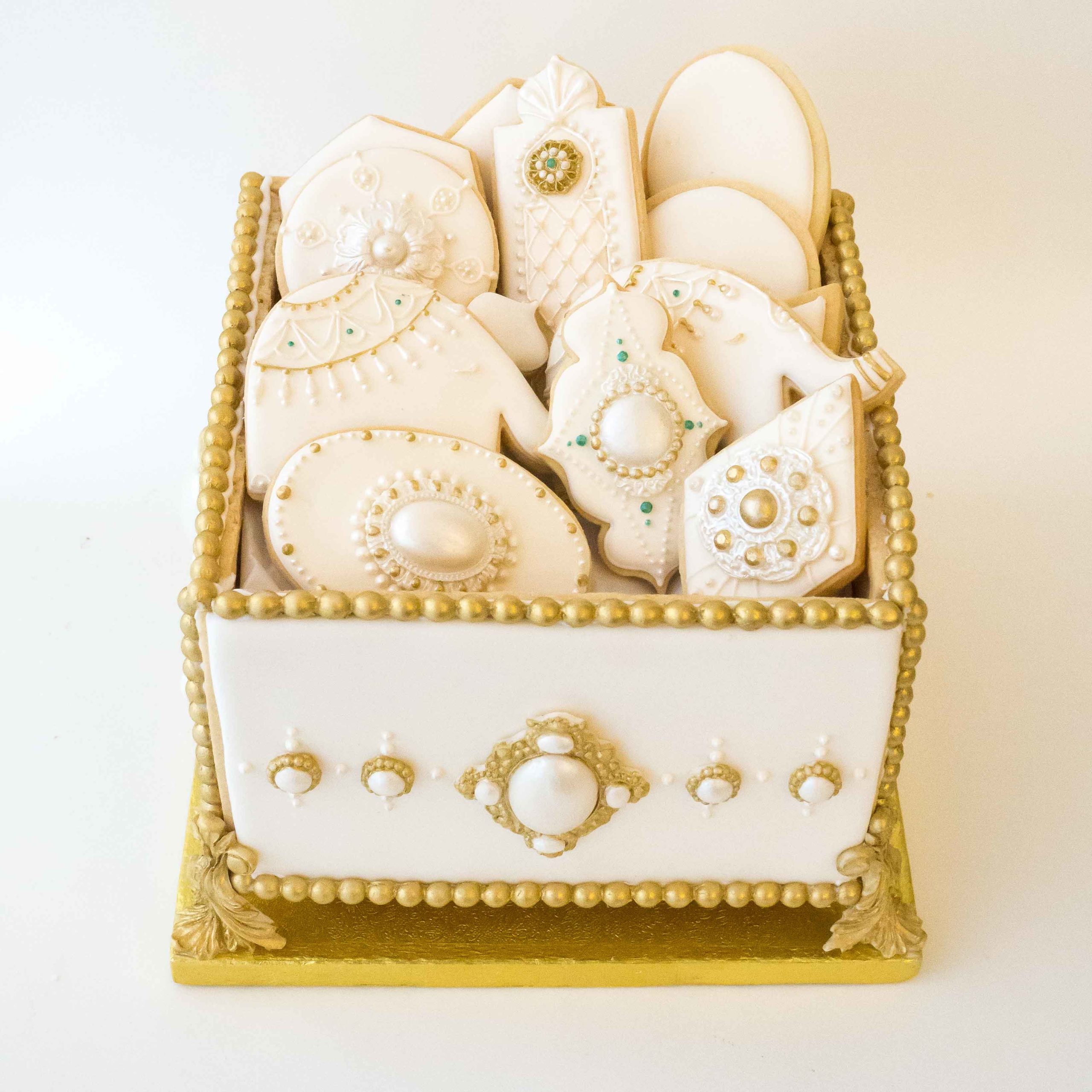 Bespoke Corporate Cookie Box by Rosalind Miller Cakes London