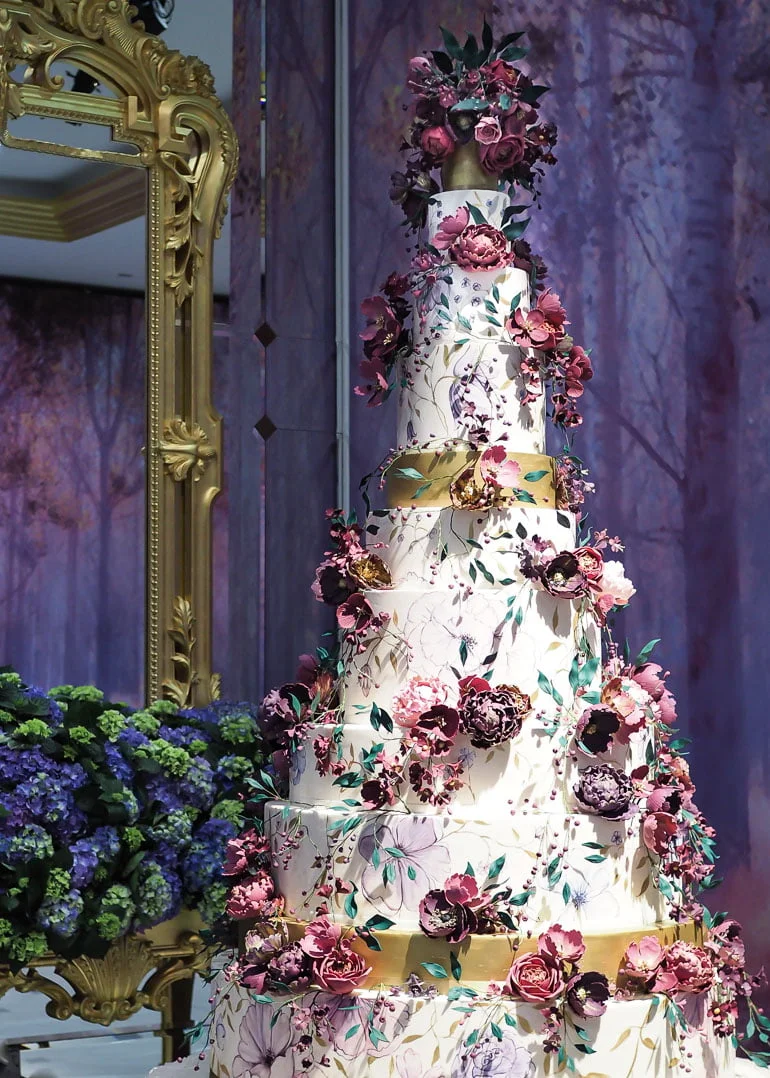 Majestic Florals Wedding Cake by Rosalind Miller Cakes